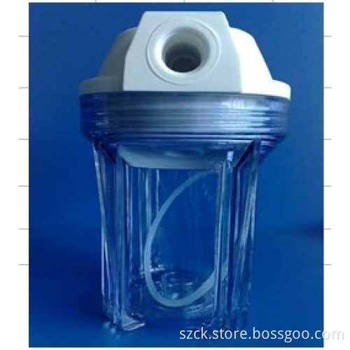 5" clear filter housing